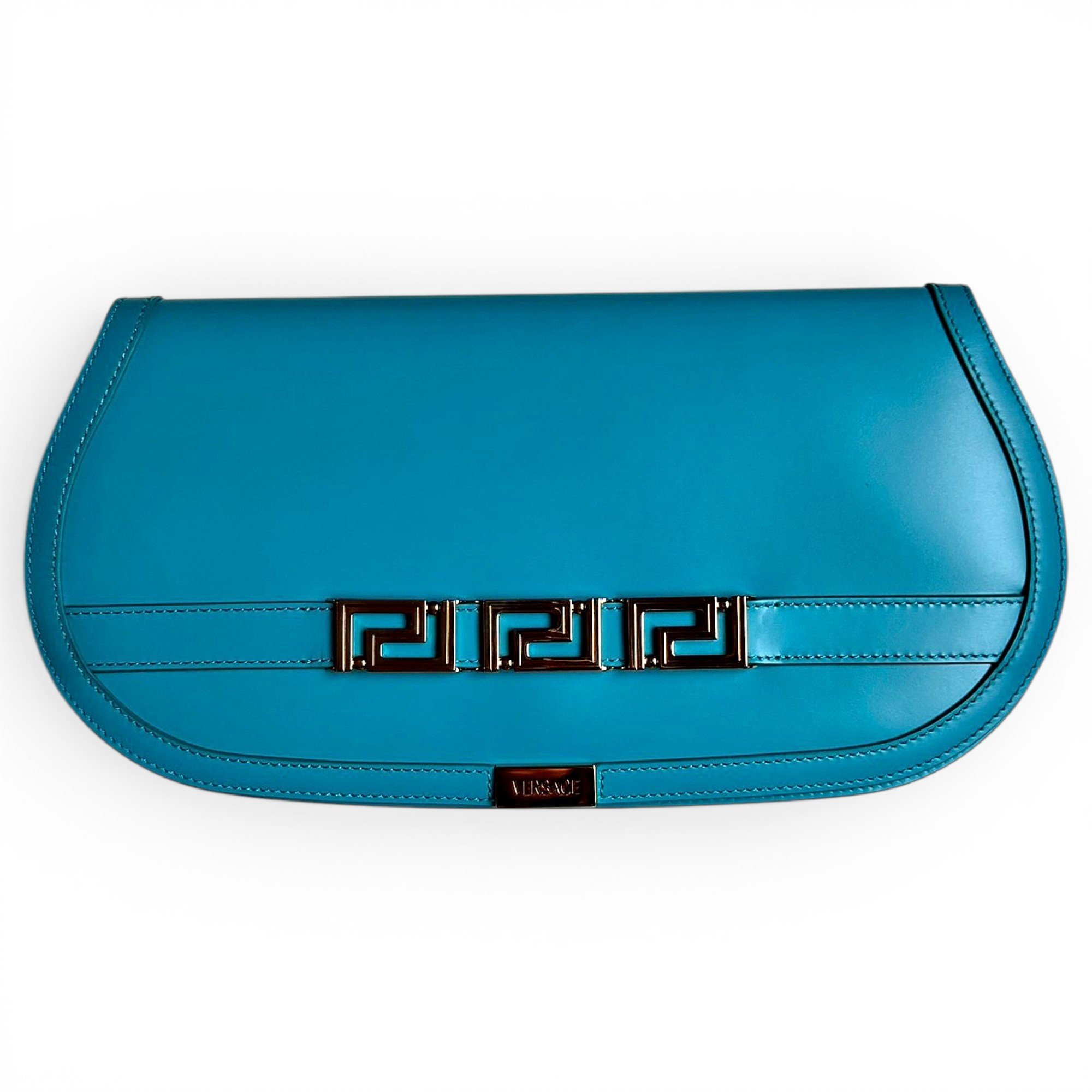 Leather clutch bag