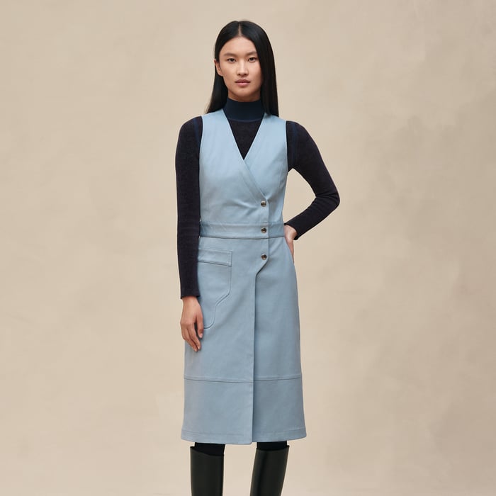 Bleu Adriatique Wraparound Dress