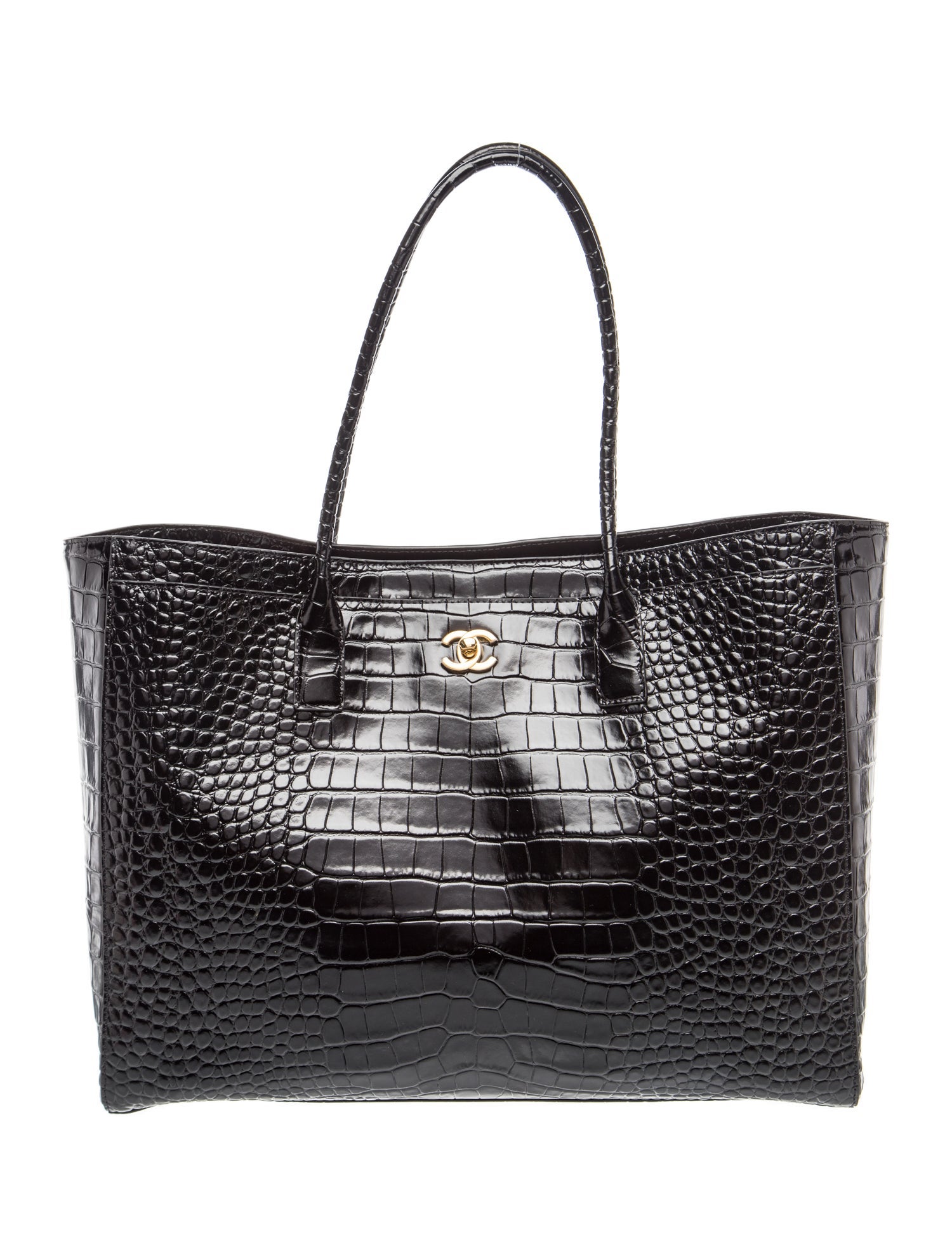 2026 Large Crocodile Embossed Archetype Shopper Tote