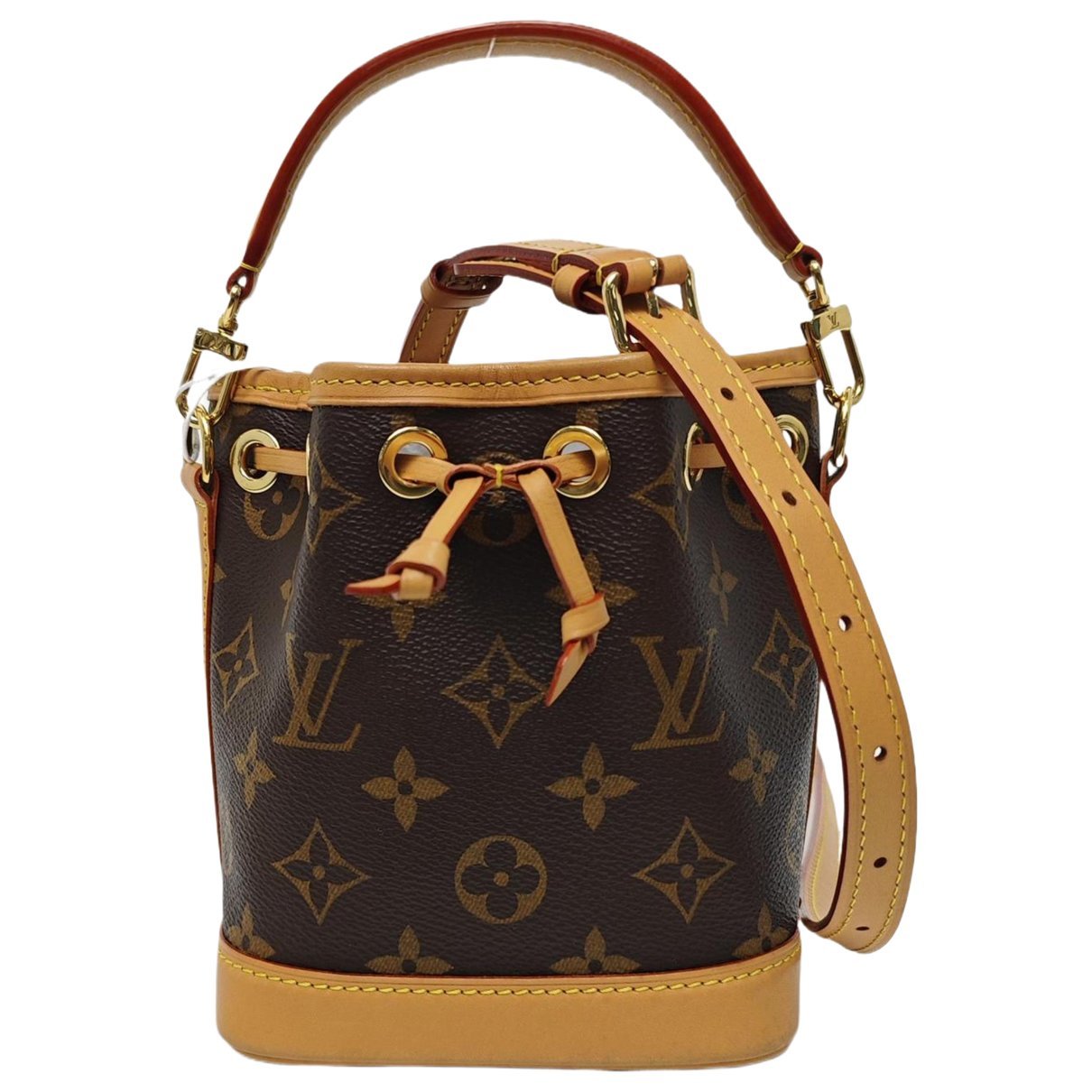 Nano Noé leather handbag