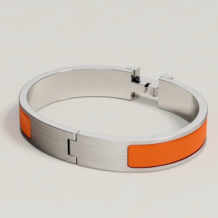 Orange Mat Clic Hh Bracelet
