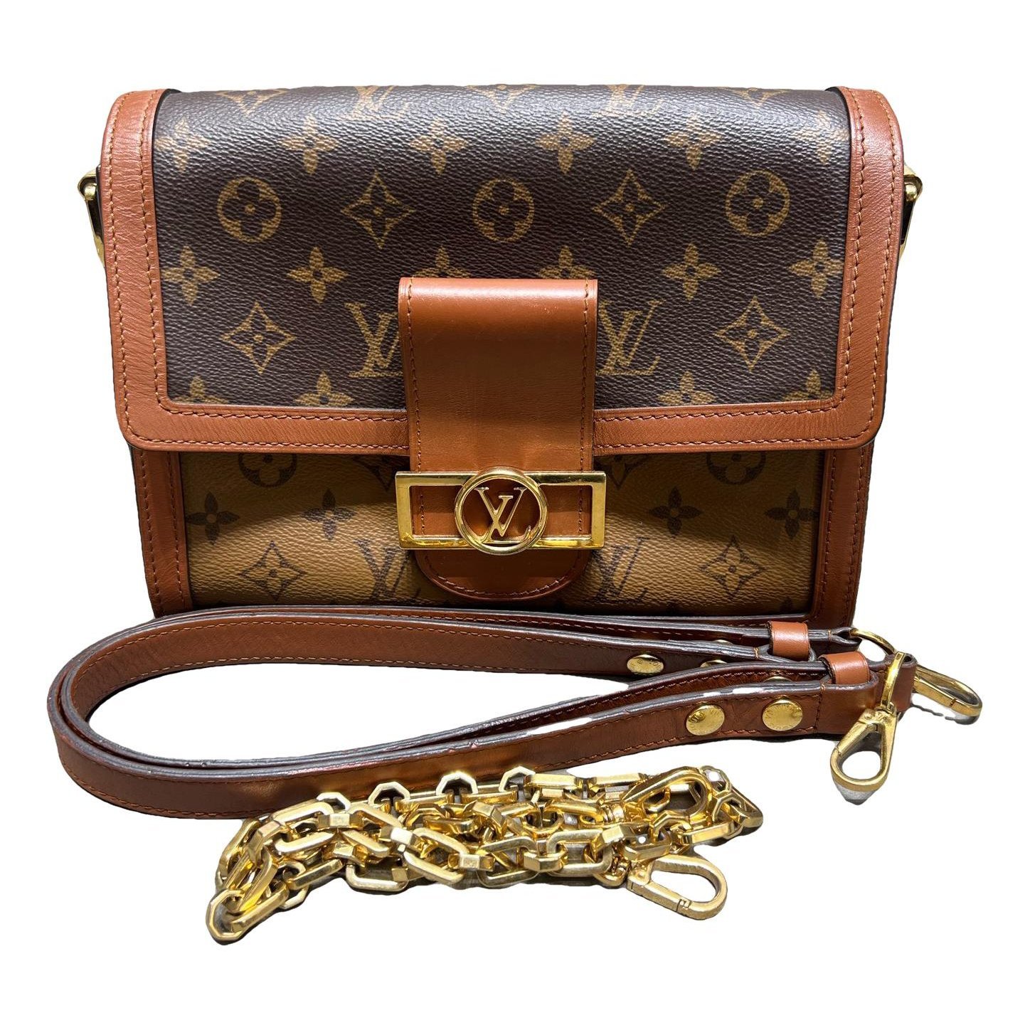 Dauphine leather handbag
