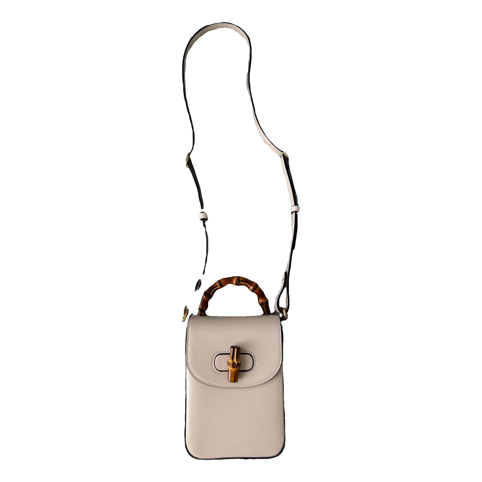 Bamboo leather handbag