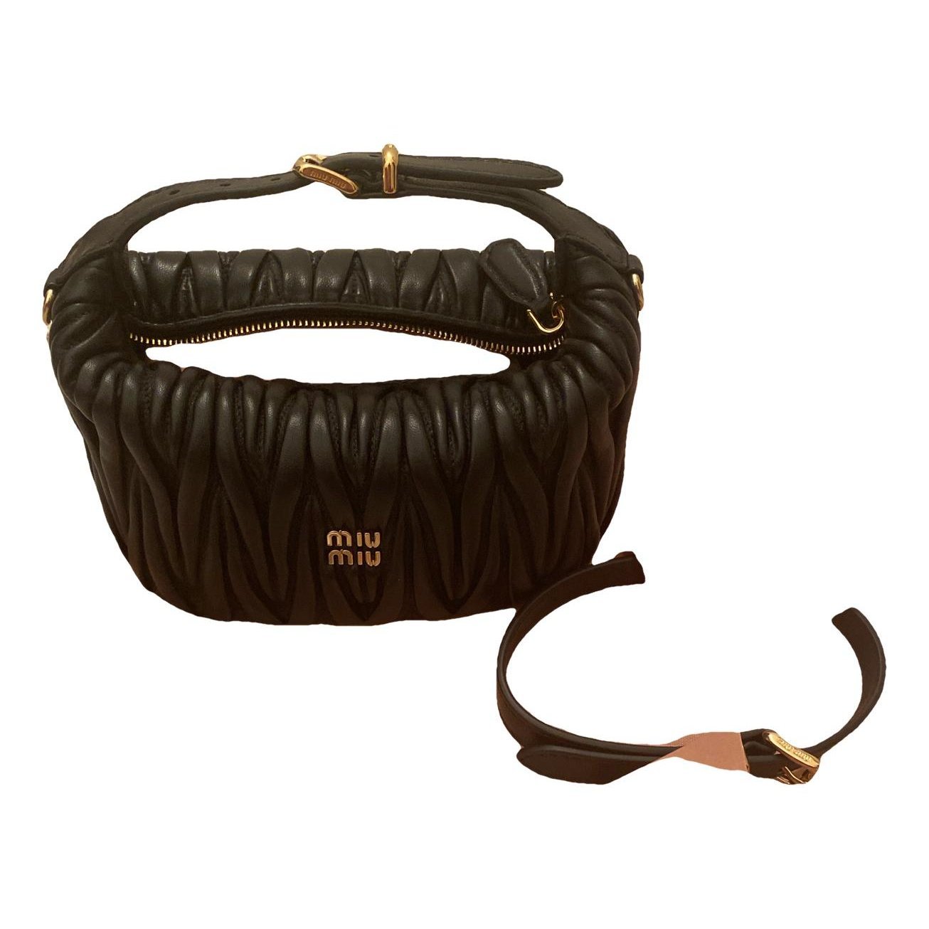Miu Wander leather handbag