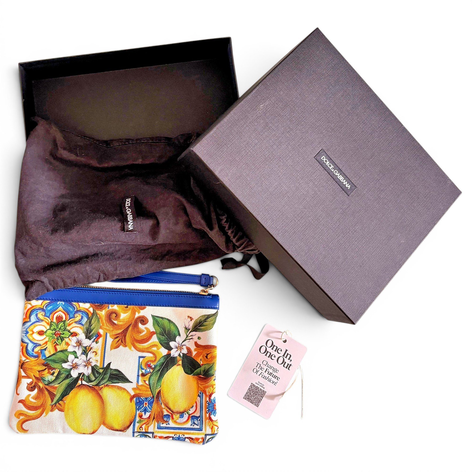 Leather clutch bag