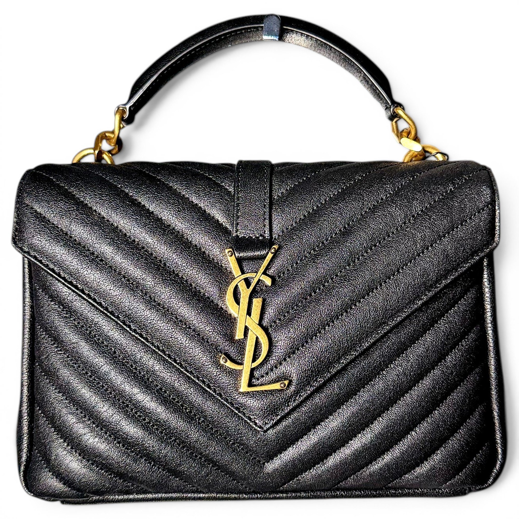 Collége monogramme leather handbag