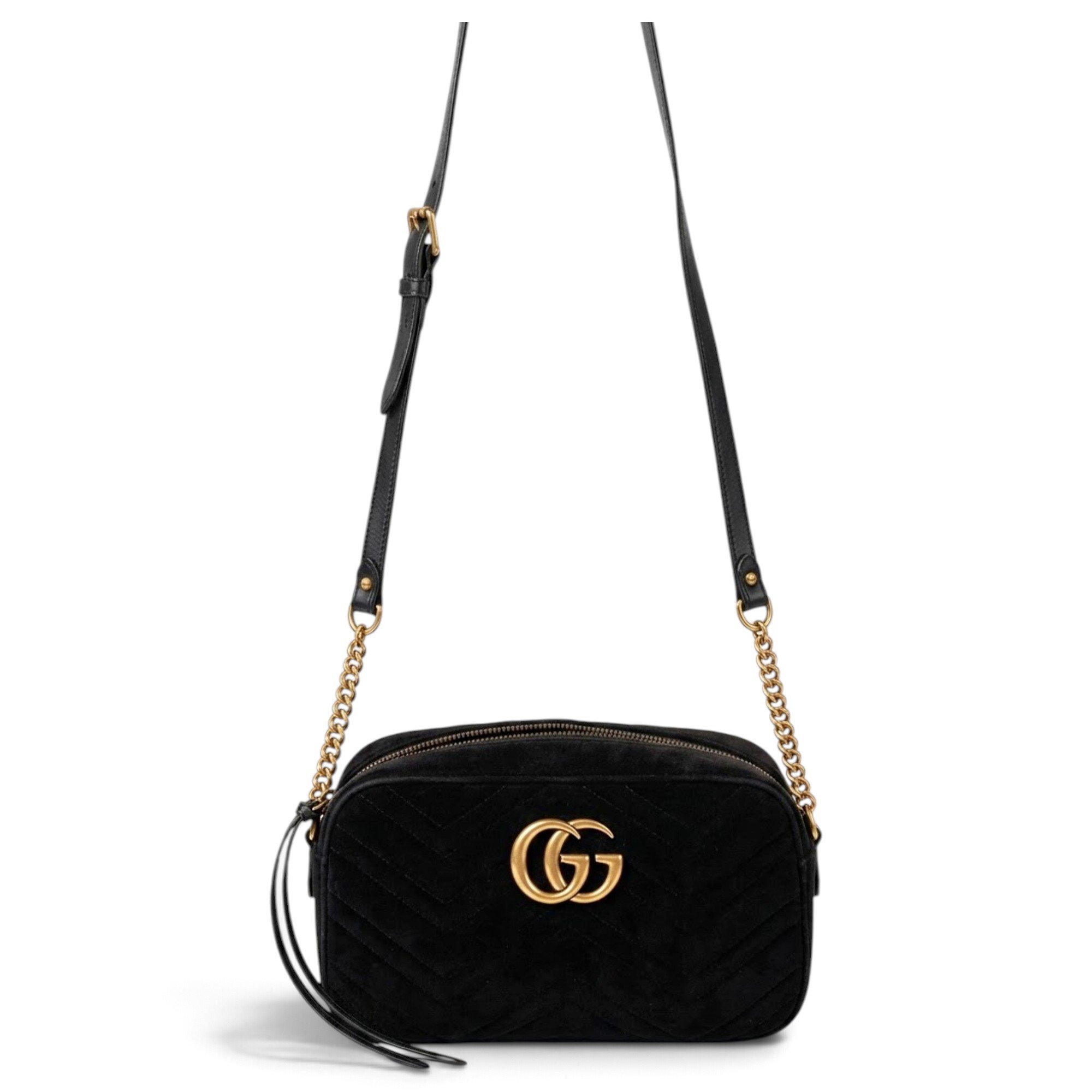 GG Marmont velvet crossbody bag