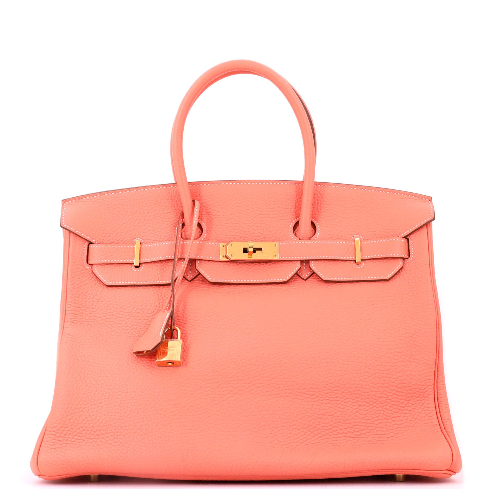 Birkin Handbag Crevette Clemence with Gold Hardware 35