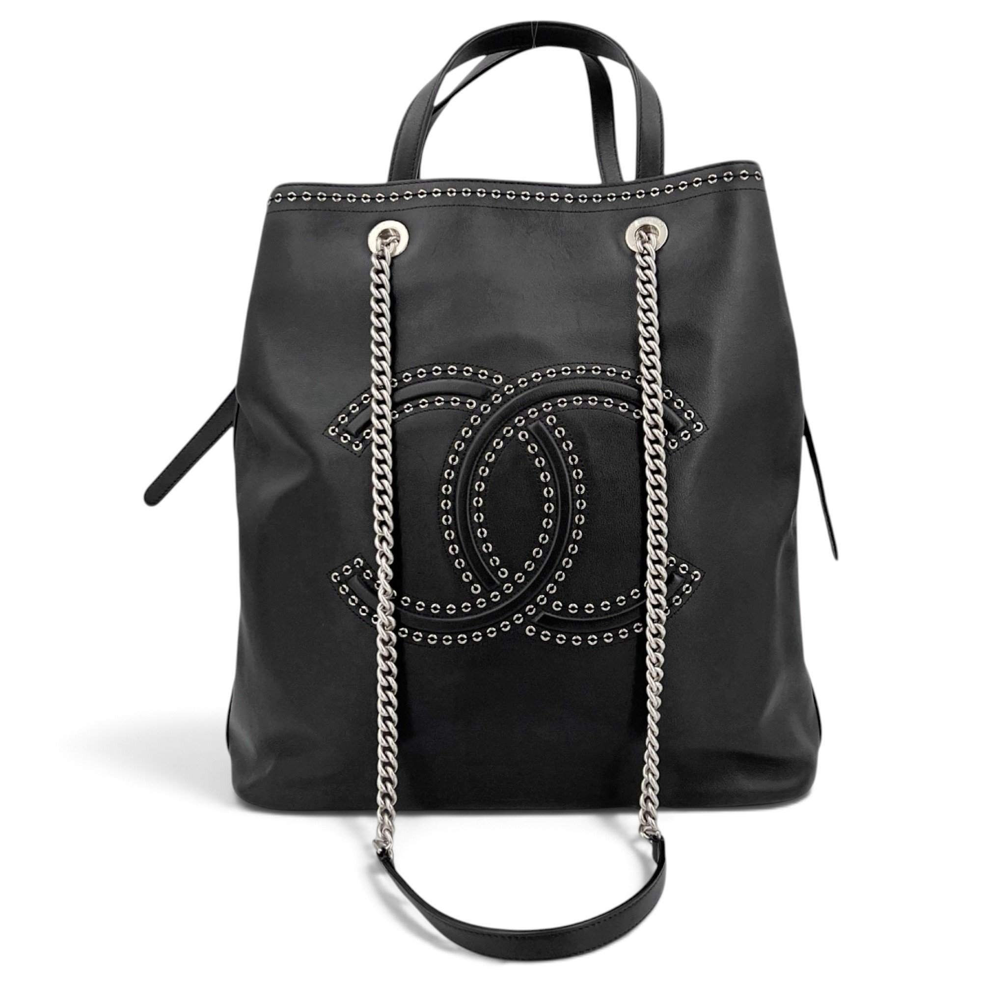 Leather tote