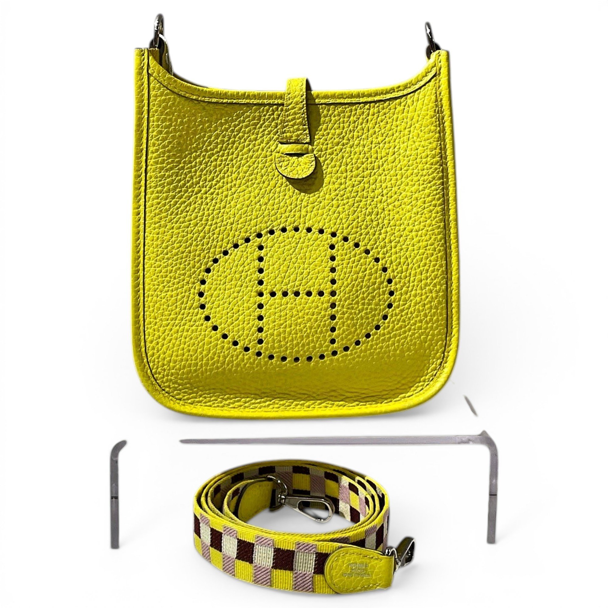 Hermes Evelyne Handbag Natural