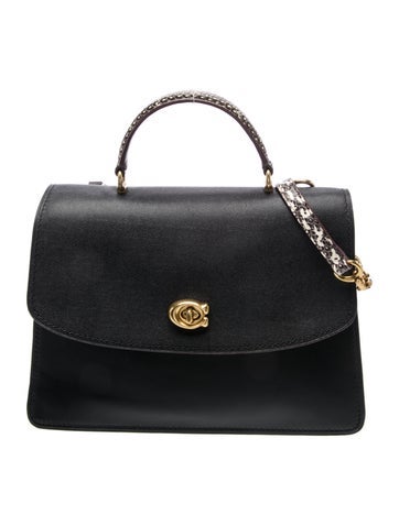 Leather Top Handle Bag