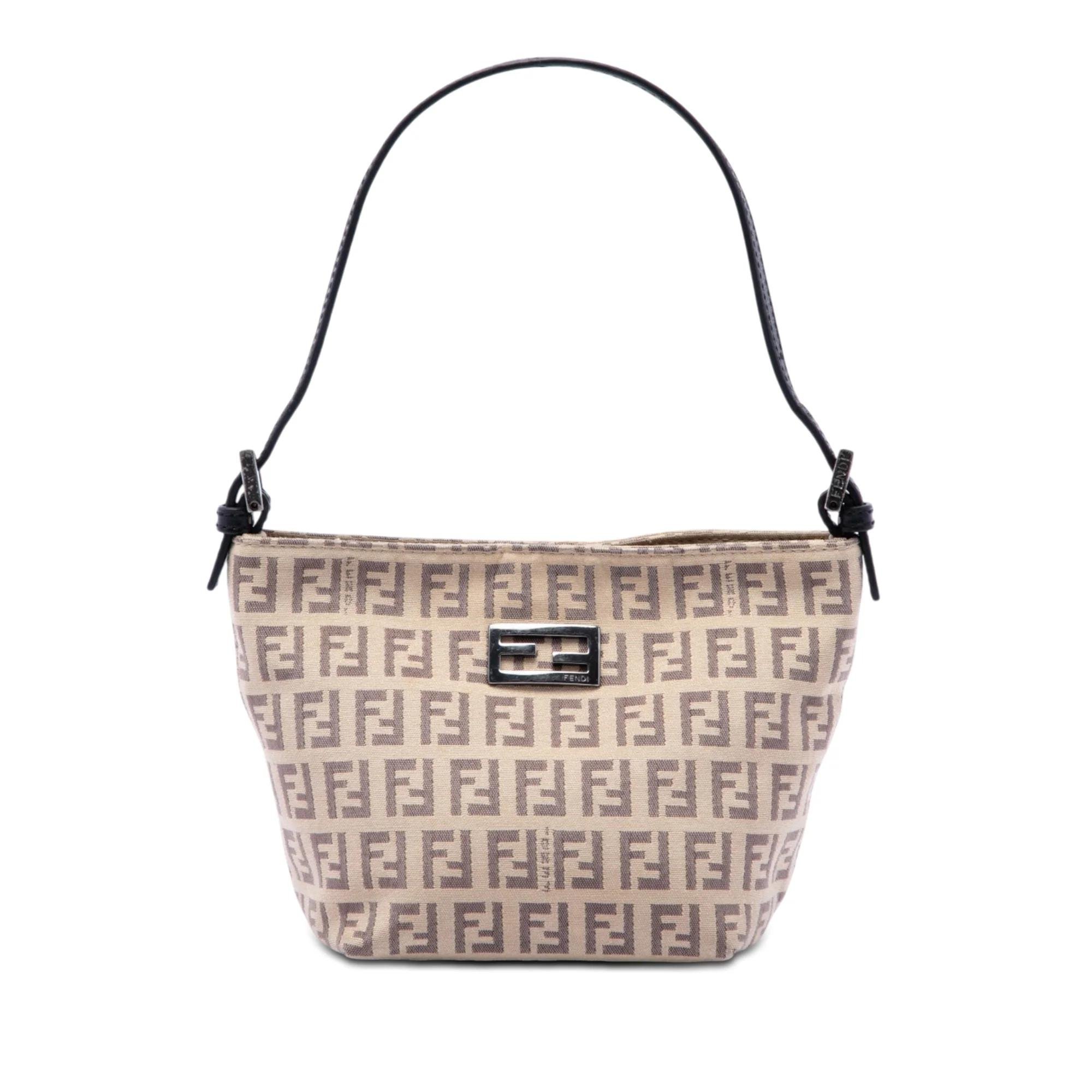 Pocket leather handbag