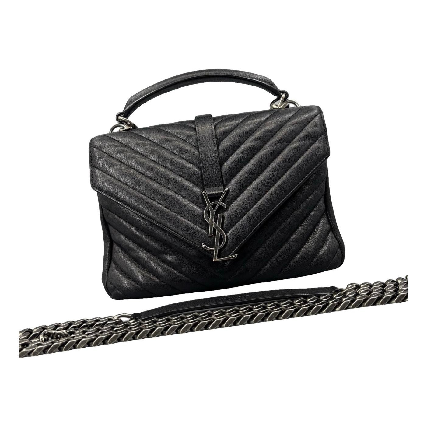 Collége monogramme leather handbag