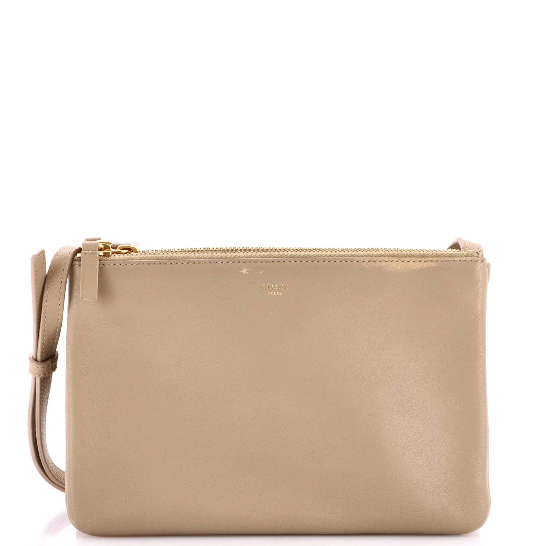Trio leather crossbody bag