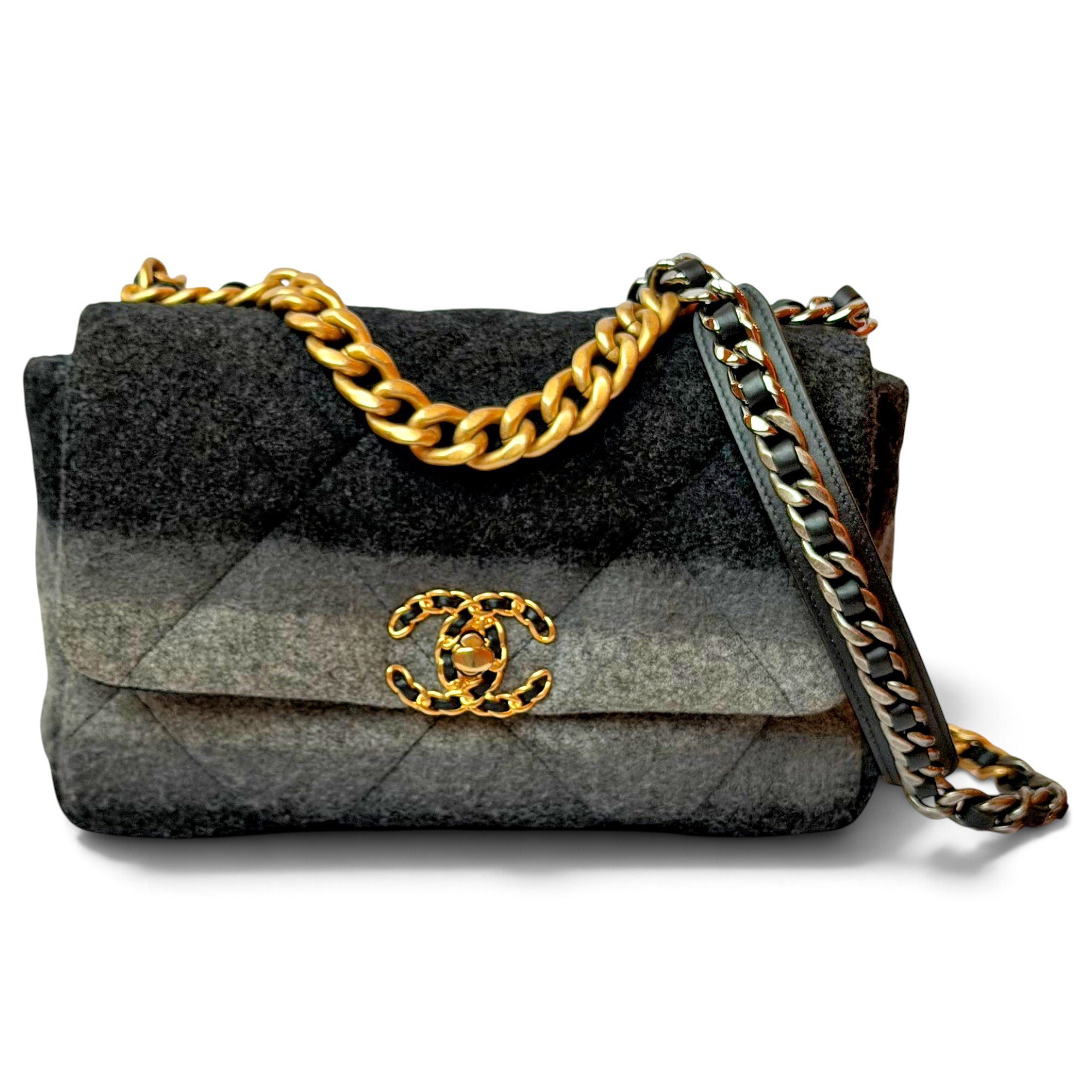 Chanel 19 wool handbag