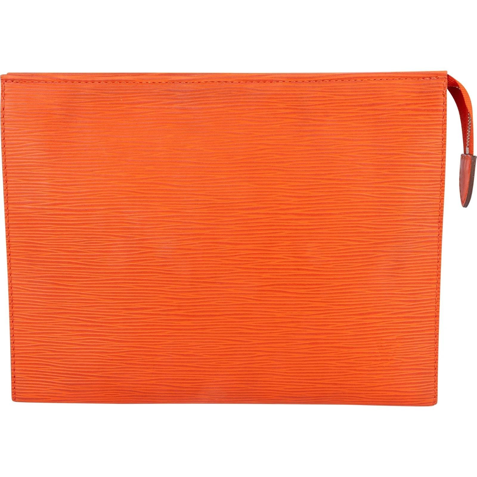 Leather clutch bag