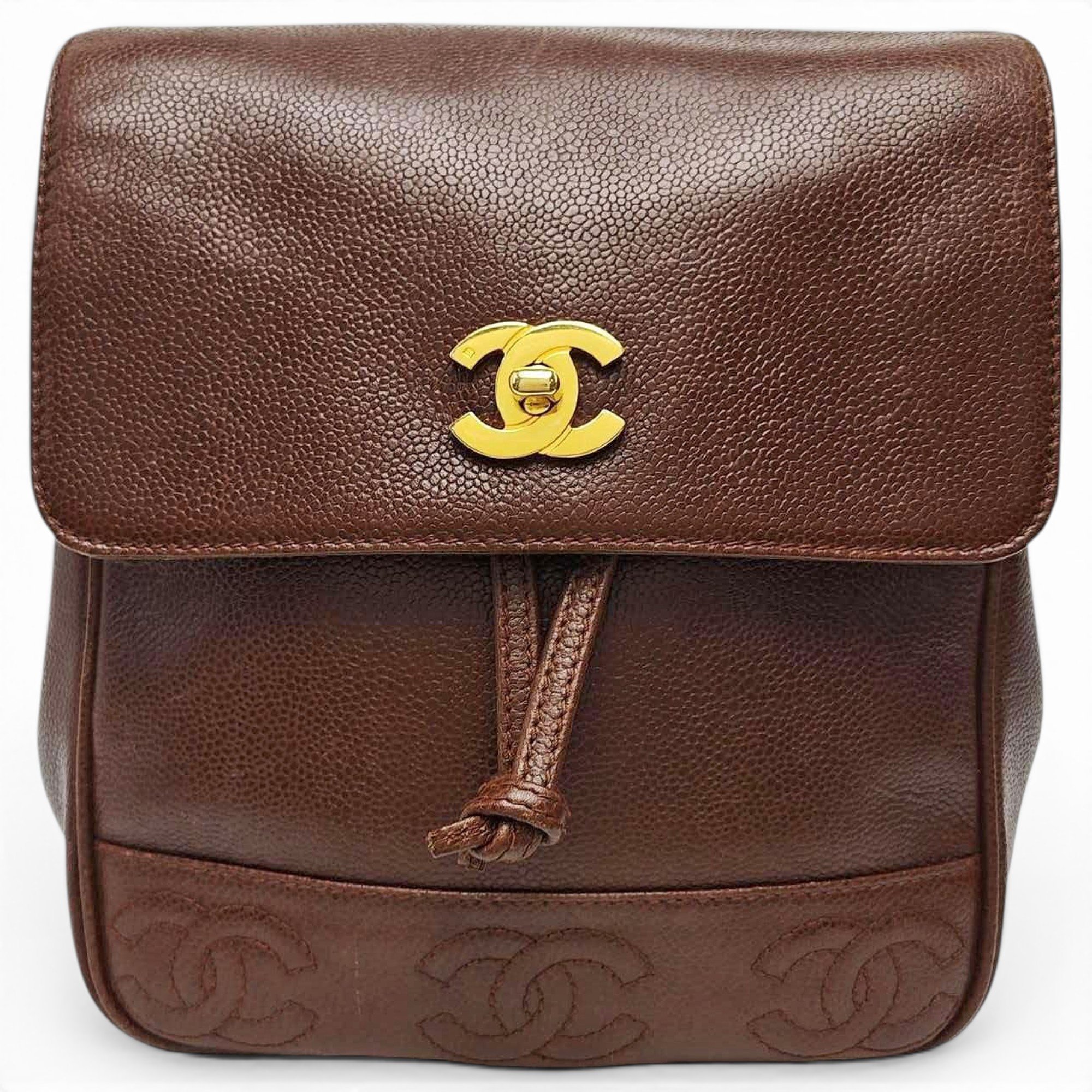 Leather backpack