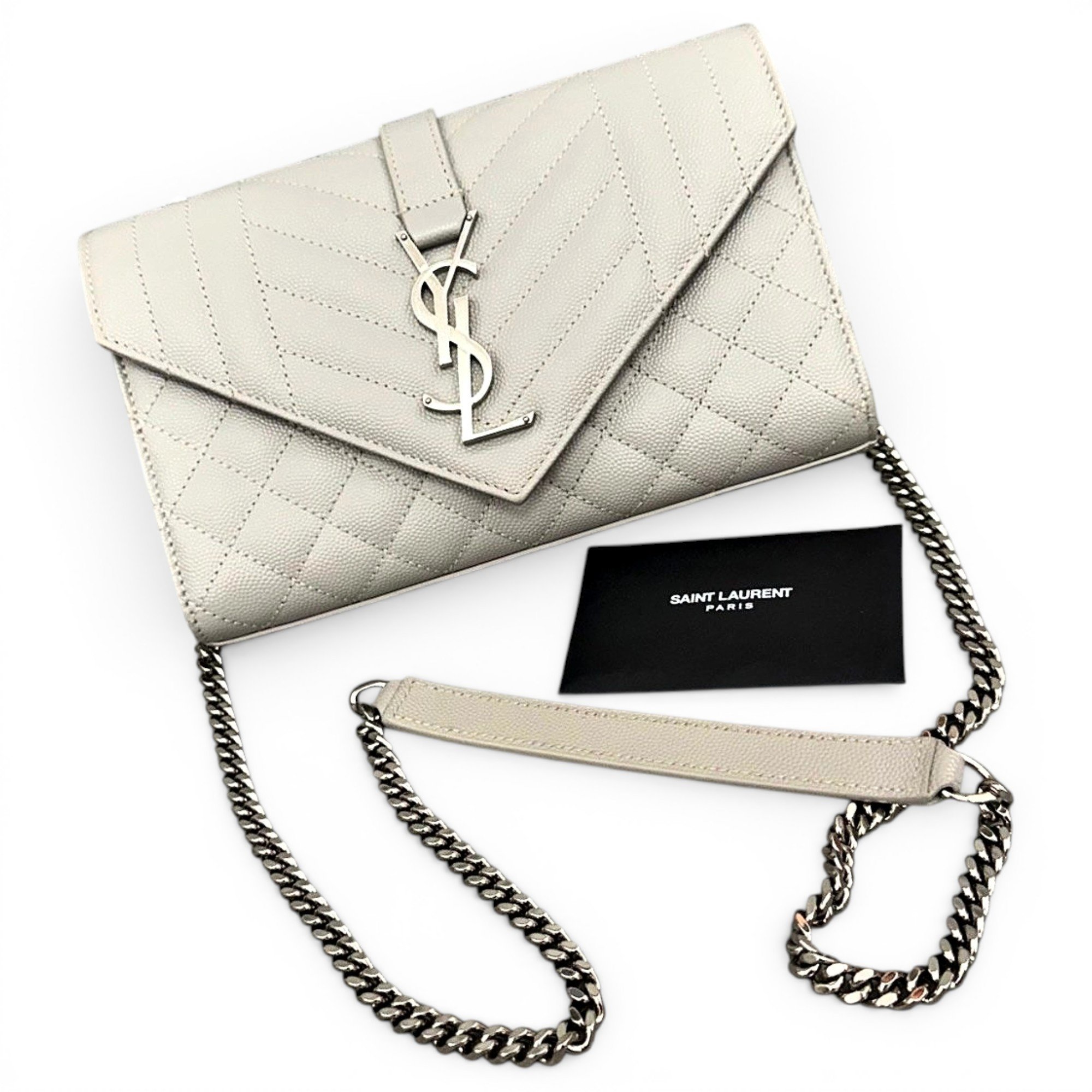 Envelope leather handbag