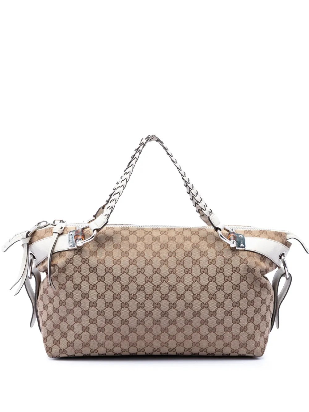 2016-2026 Medium GG Canvas Bamboo Bar tote bag