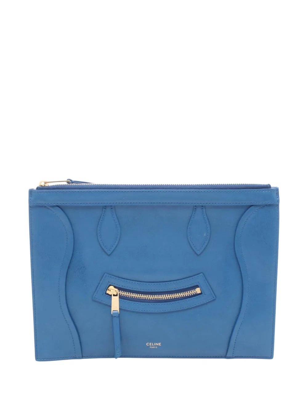 2010-2026 Medium Glossy Calfskin Pouch clutch bag