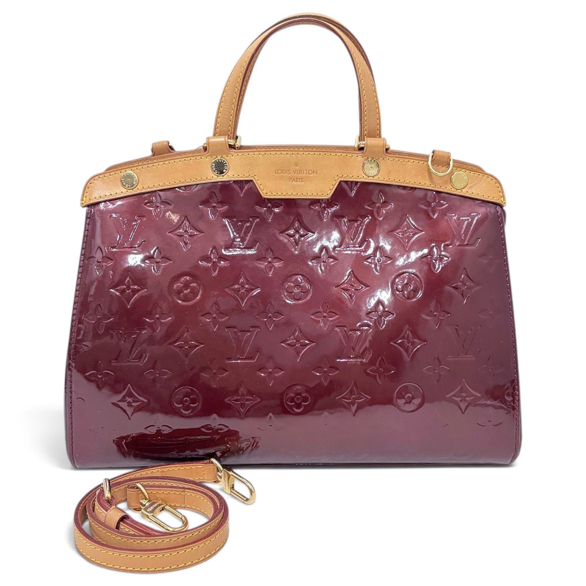 Bréa patent leather handbag