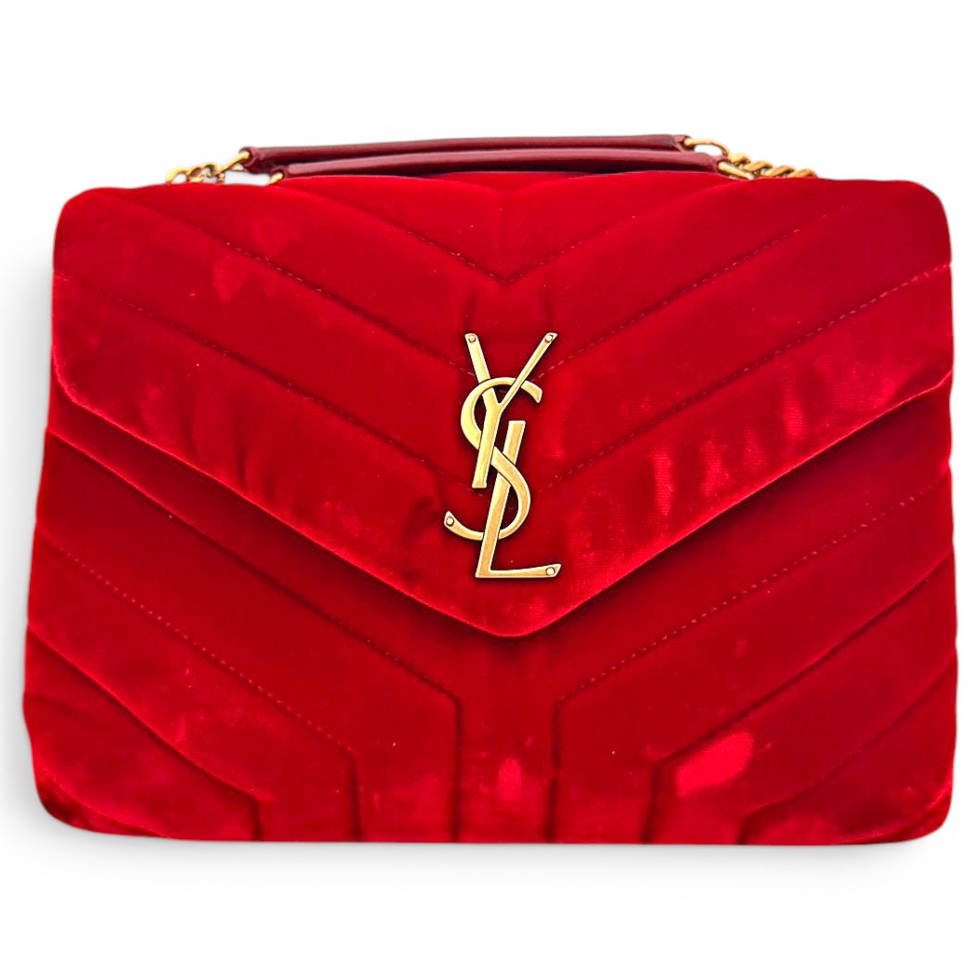 Loulou velvet crossbody bag