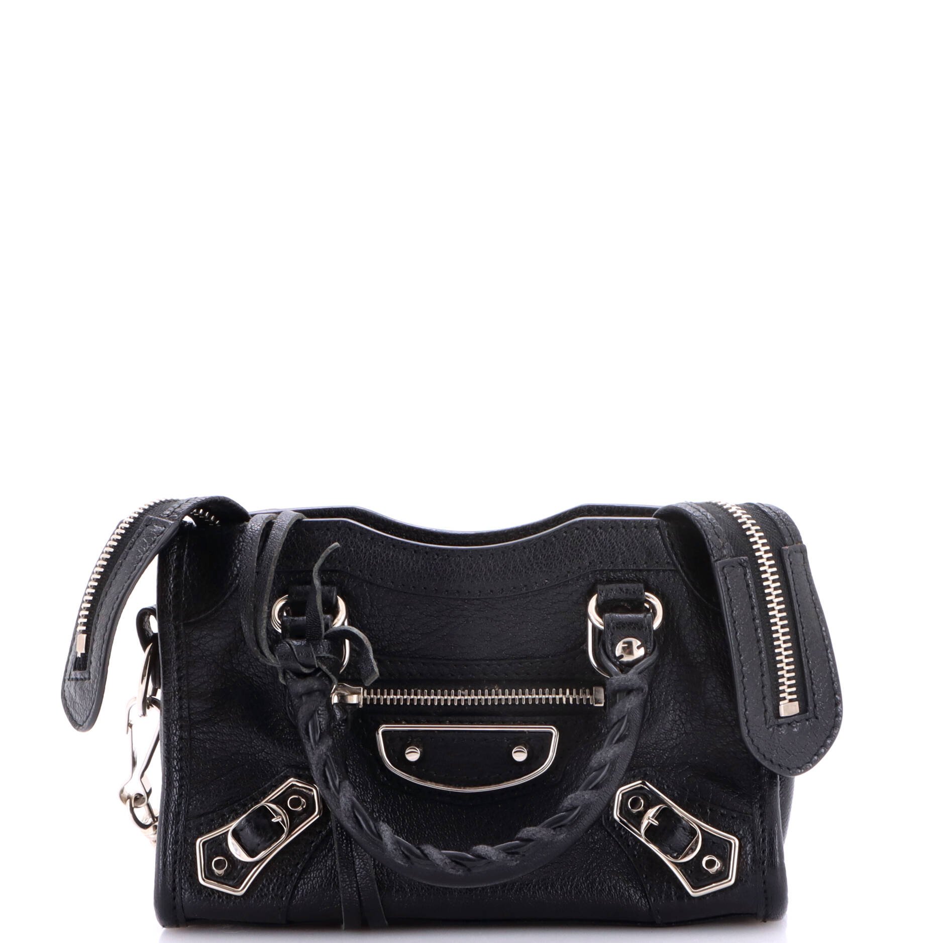 City Classic Metallic Edge Bag Leather Nano