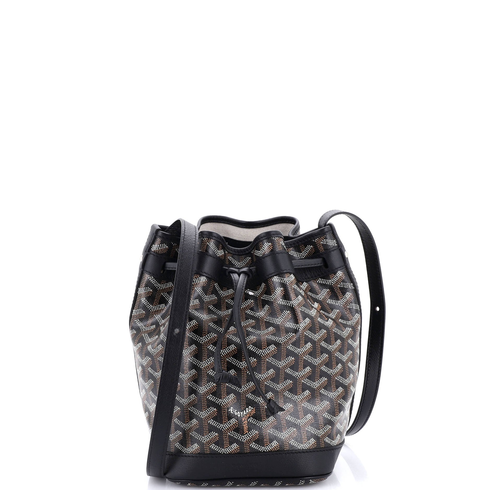 Goyard Petit Flot Bucket Bag Coated Canvas PM