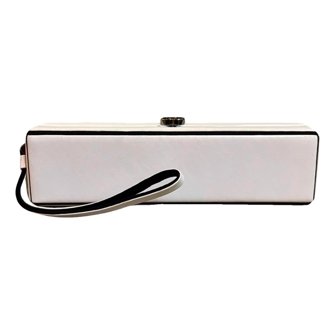 Leather clutch bag