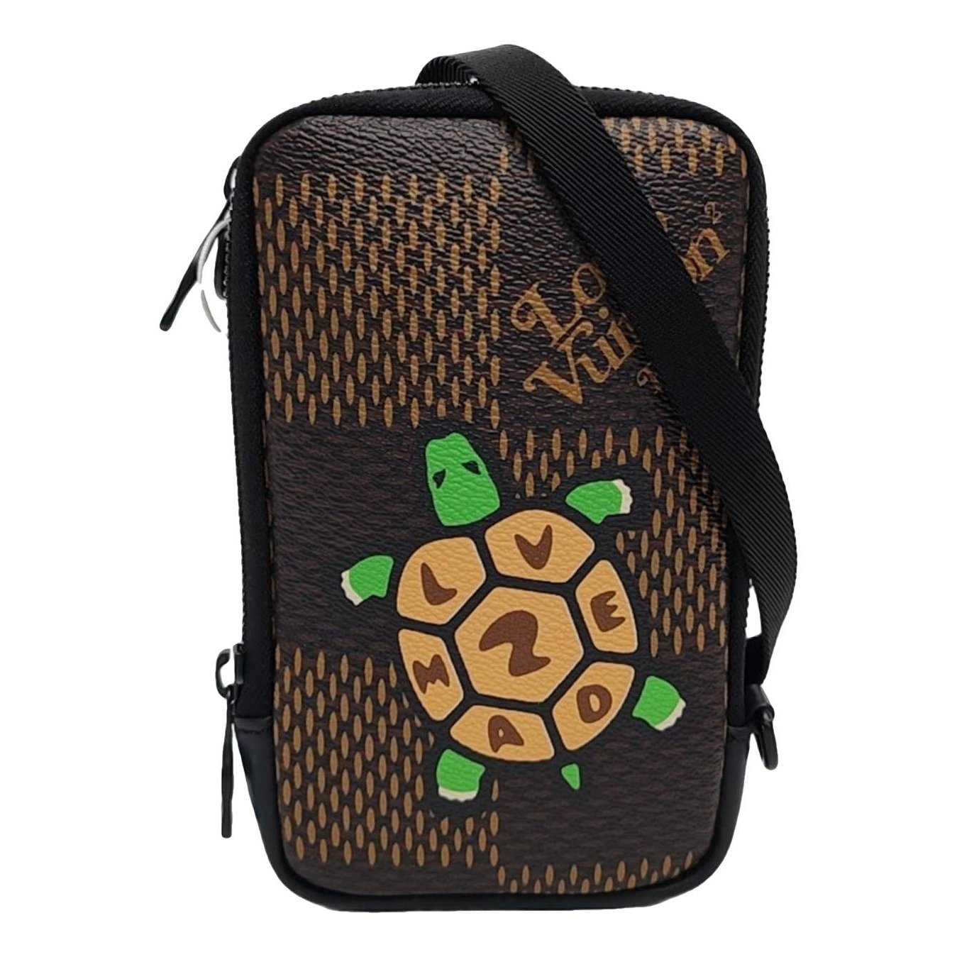 Double jeu leather handbag