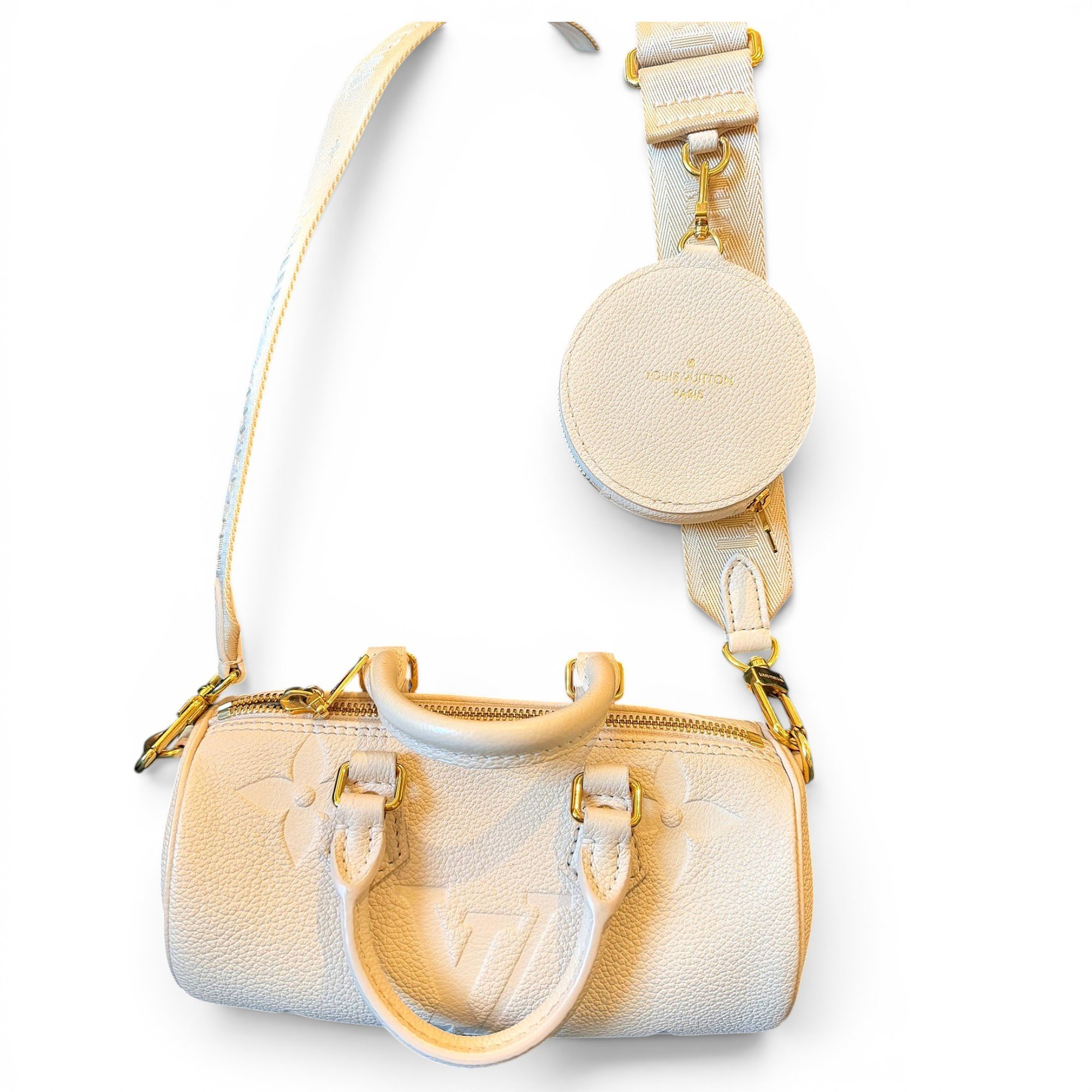 Papillon BB leather handbag
