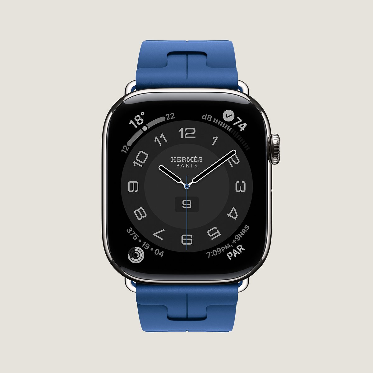 Bleu De France Band Apple Watch Hermès Single Tour 46 mm Deployment Buckle Kilim