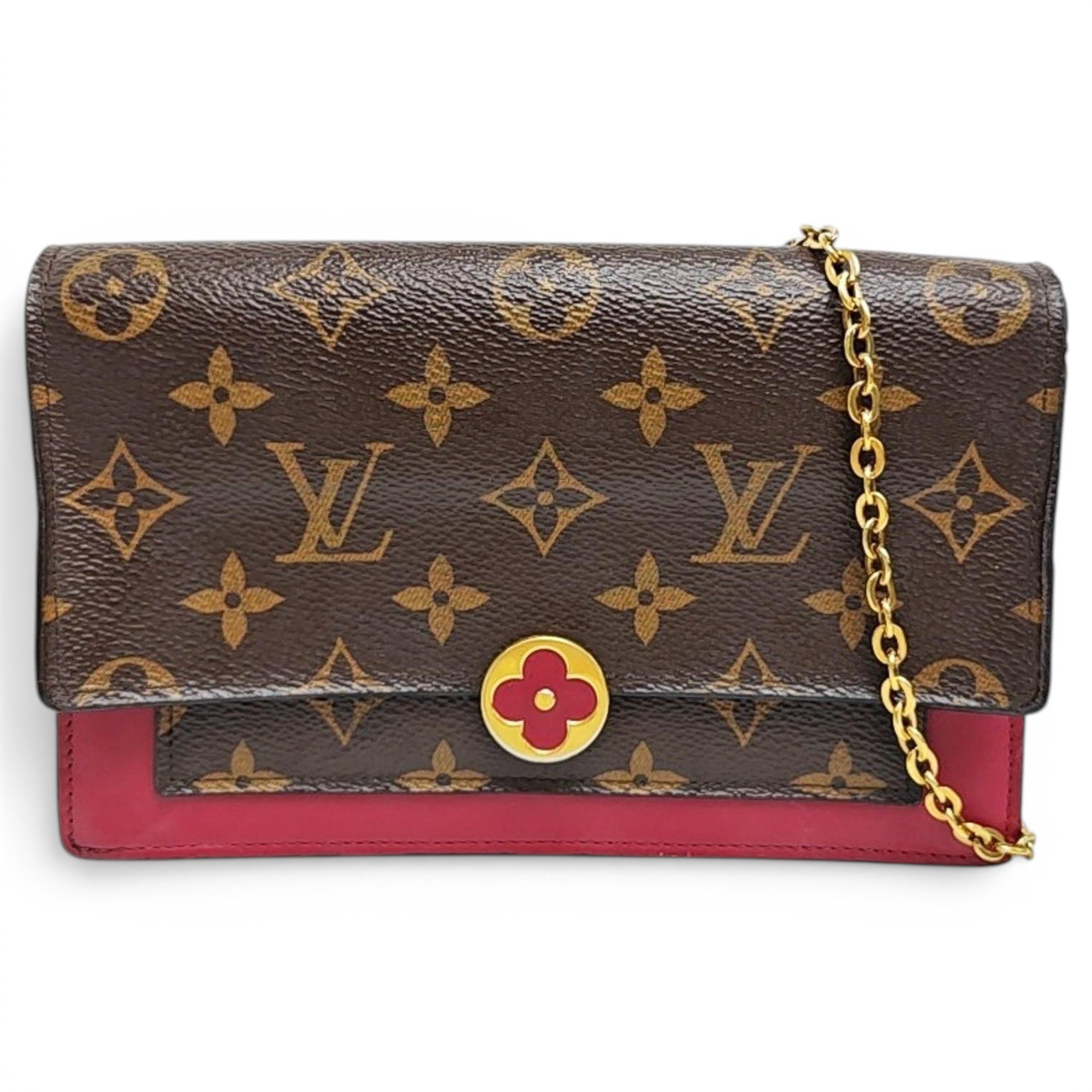Chaîne Flore leather handbag