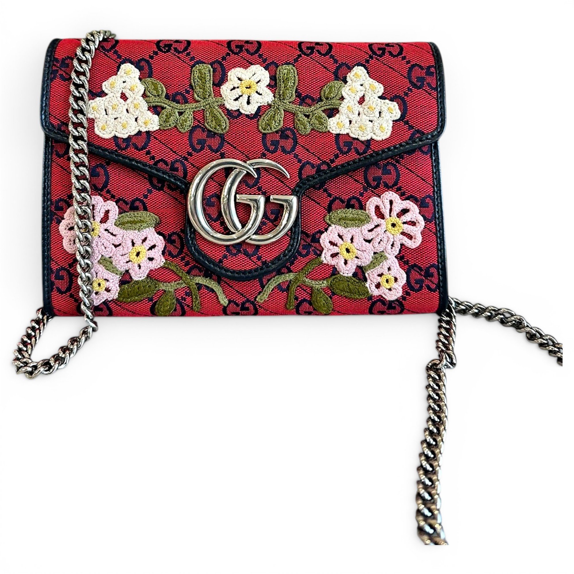 GG Marmont Chain cloth handbag