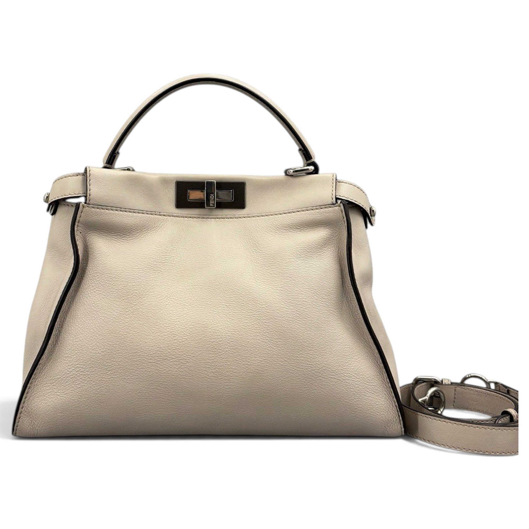 Peekaboo leather handbag