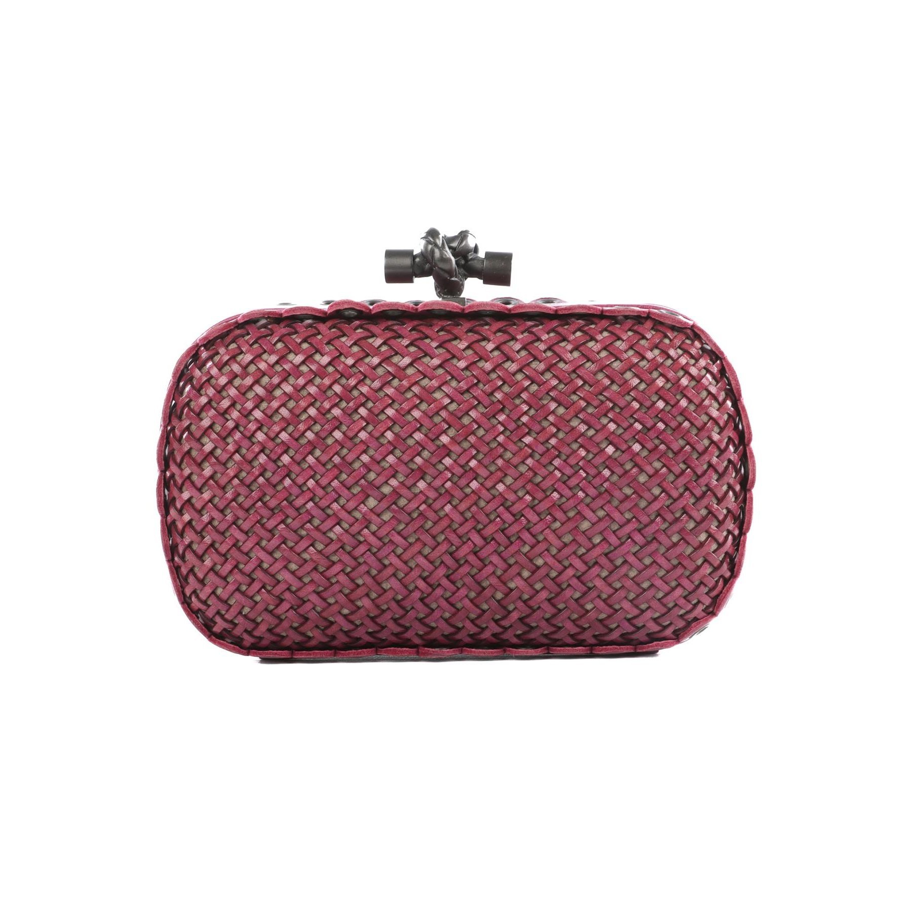 Leather clutch bag
