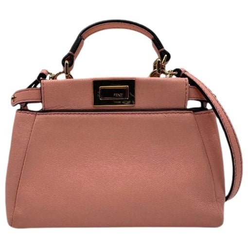 Peekaboo defender leather crossbody bag