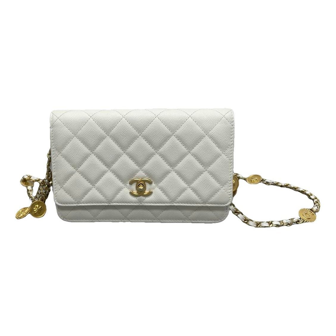 Trendy CC leather handbag