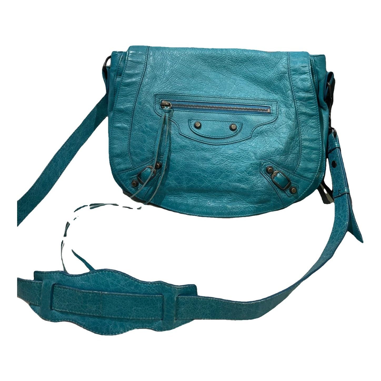 Classic Metalic leather handbag