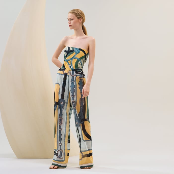 Jaune Labido "Coaching Remix" Beach Bustier Jumpsuit