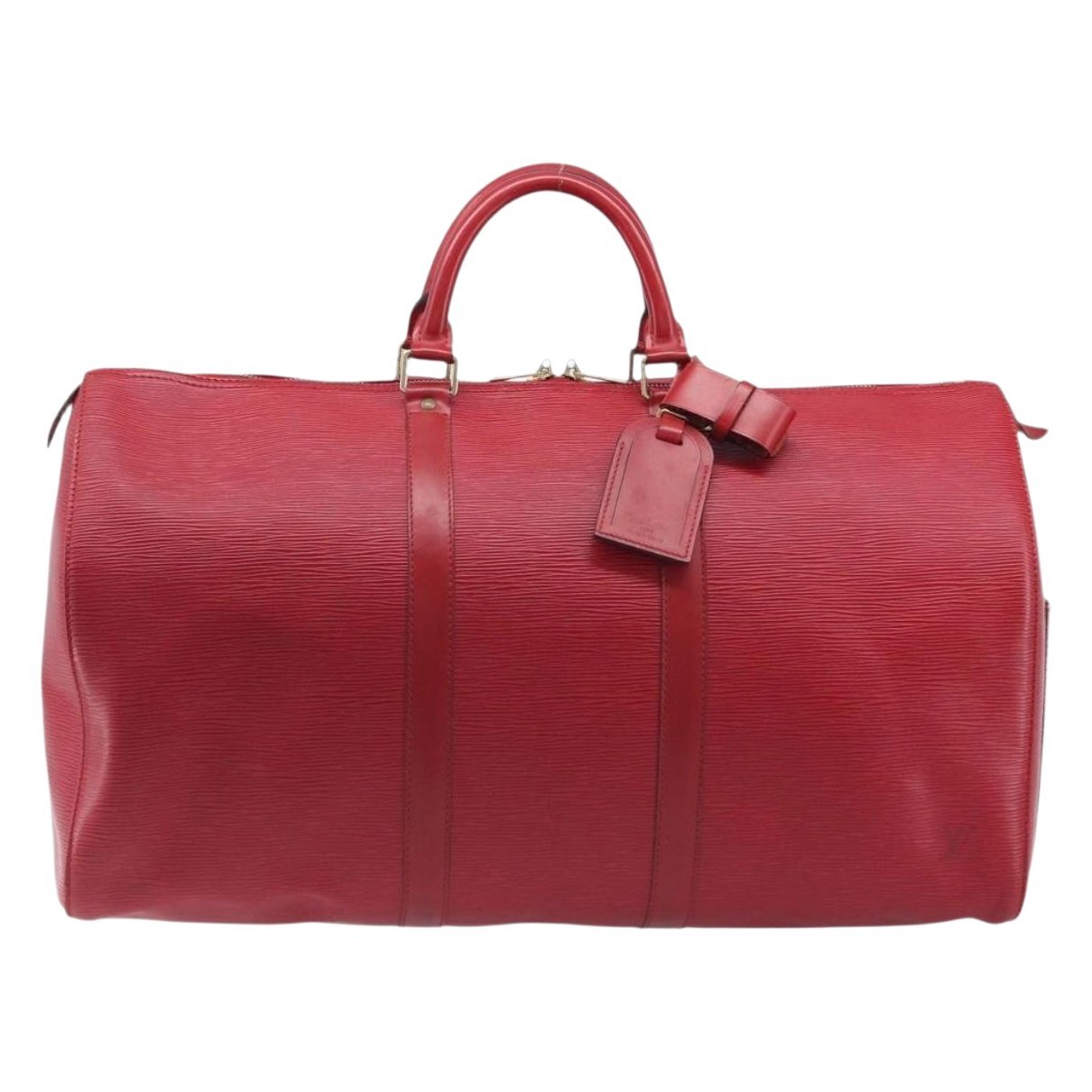 Keepall leather travel bag