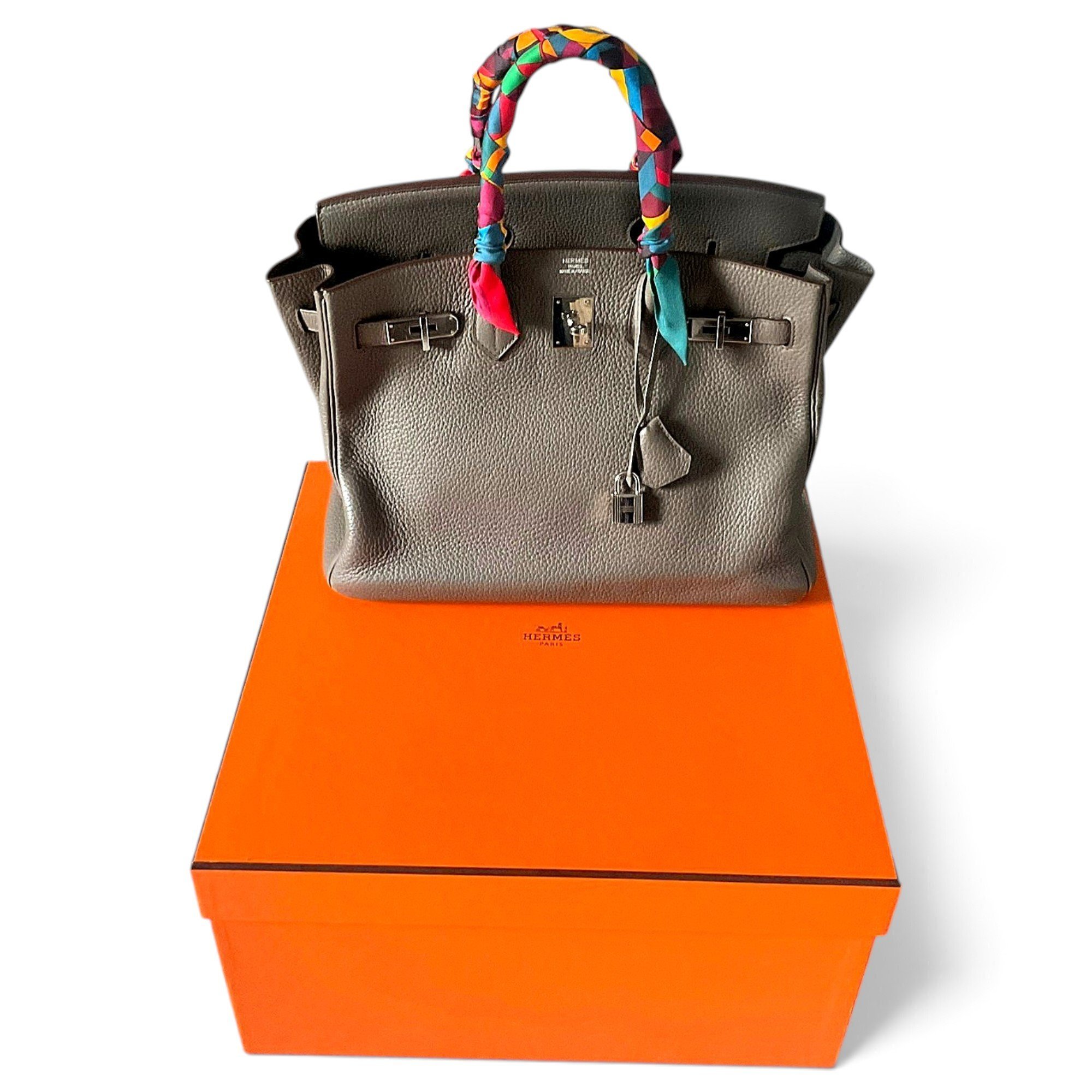 Hermes Birkin 35 Handbag Etain 2013