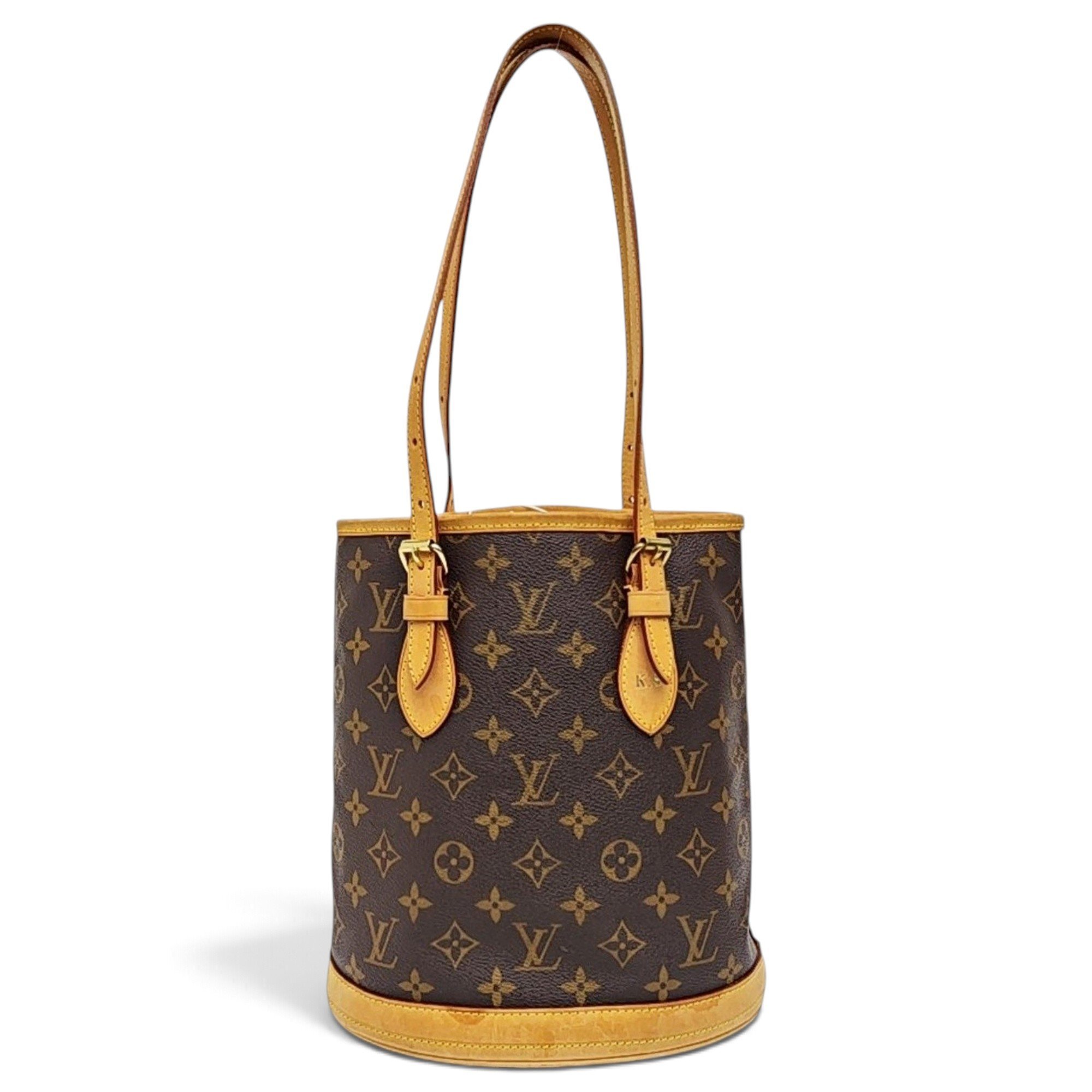 Bucket leather handbag