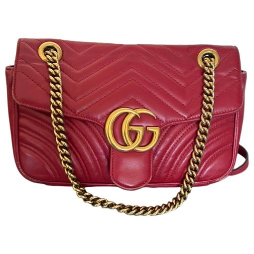 GG Marmont Flap leather crossbody bag