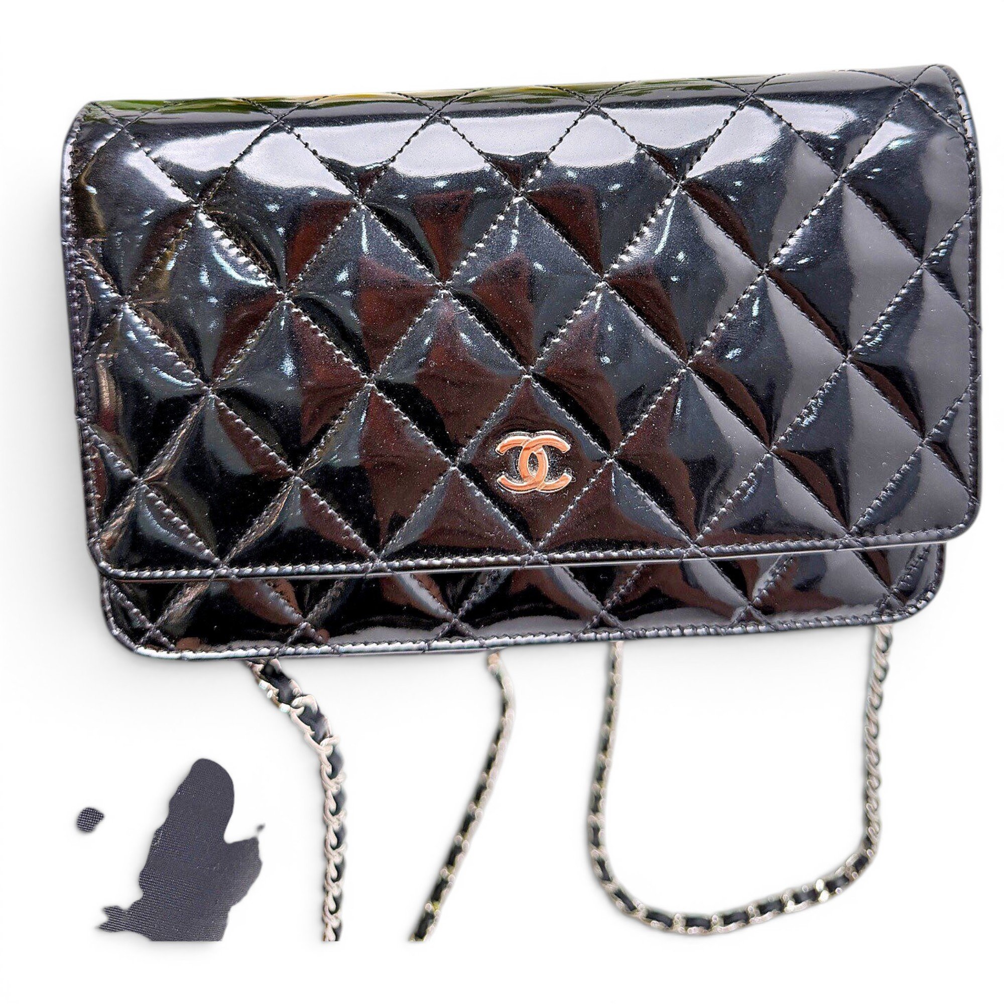 Trendy CC Wallet on Chain leather crossbody bag