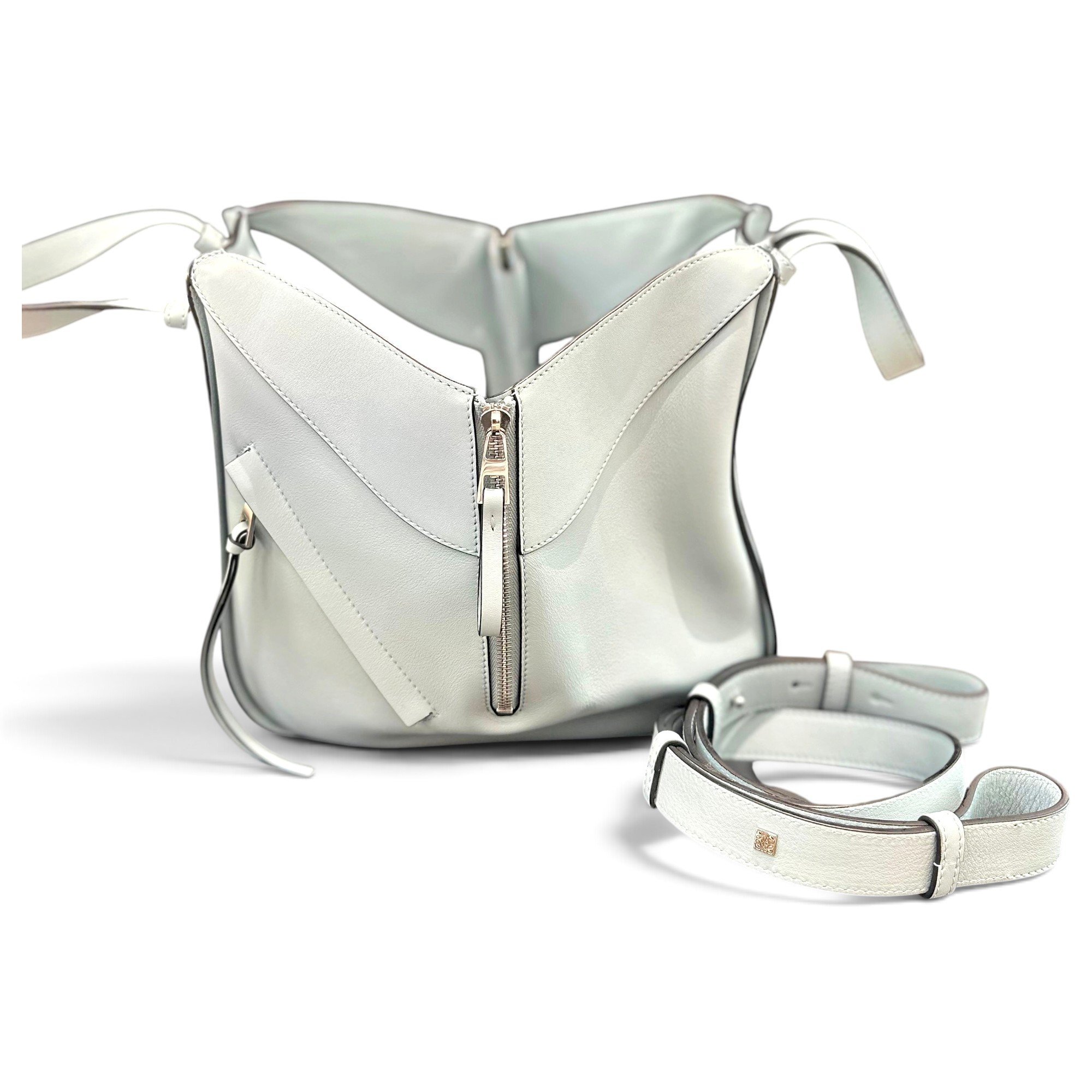 Hammock leather crossbody bag