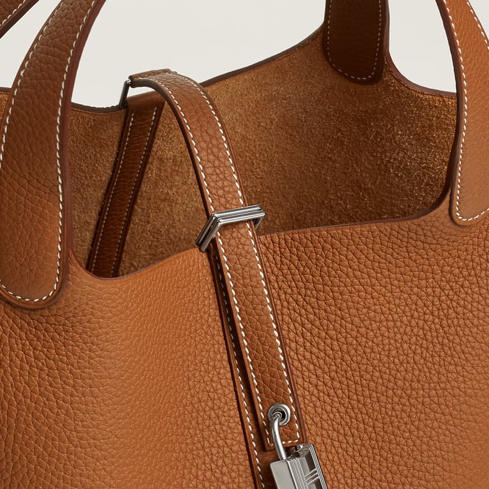 Gold Picotin Lock 22 Bag