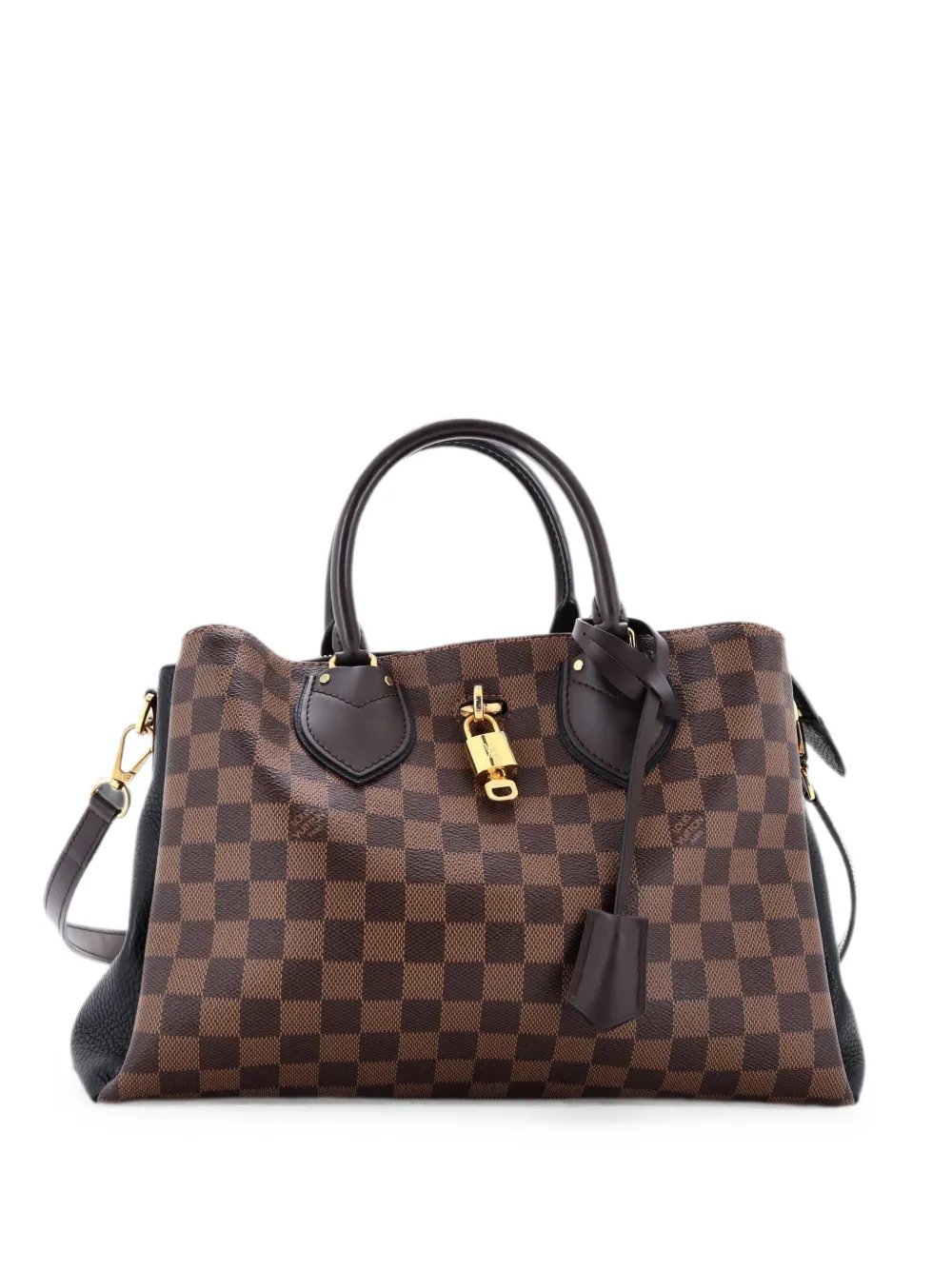 Normandy Handbag Damier and Leather satchel