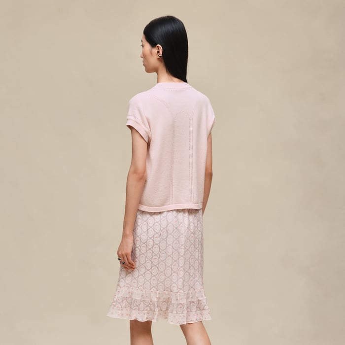 Rose Palomino Short-sleeve Sweater