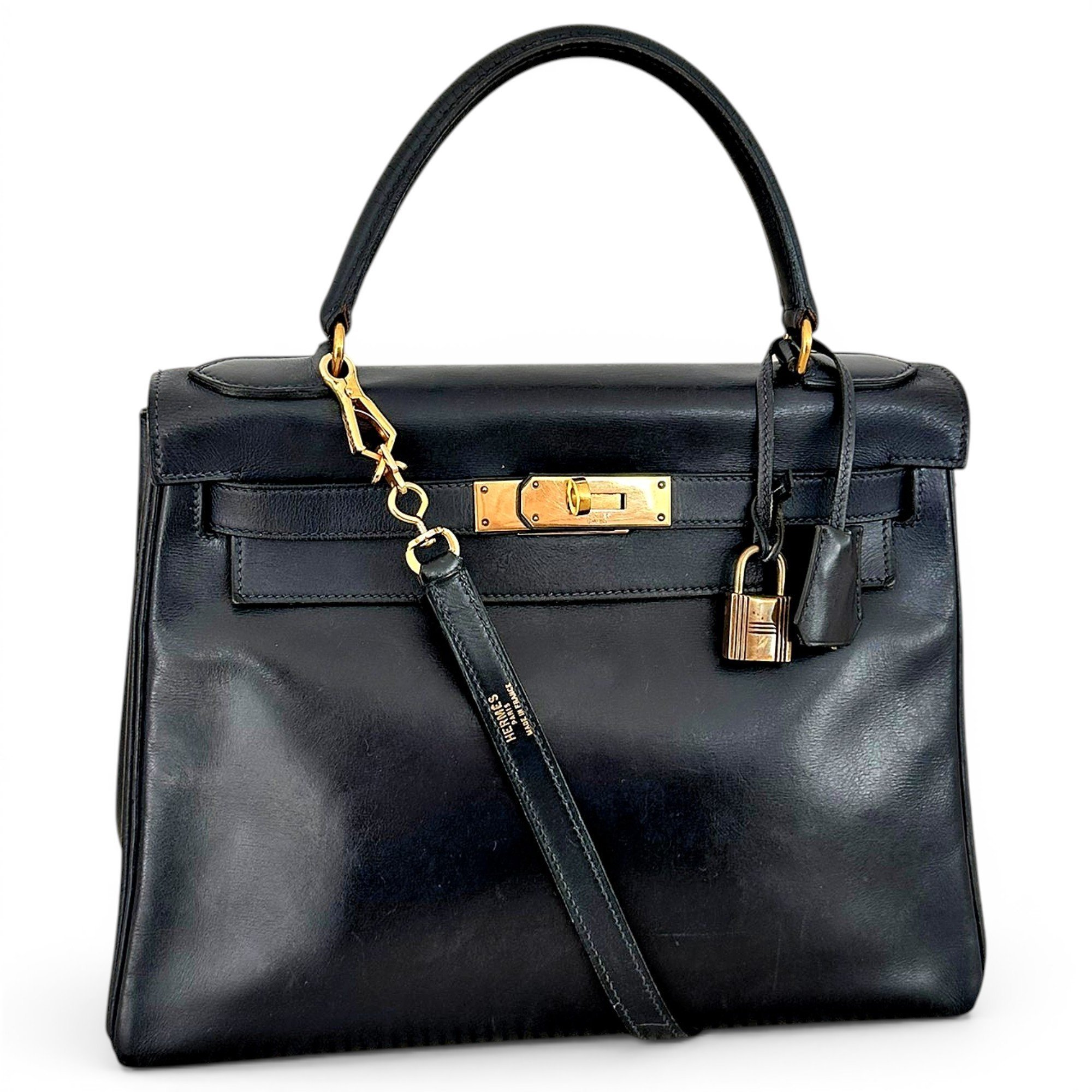 Kelly 28 leather handbag